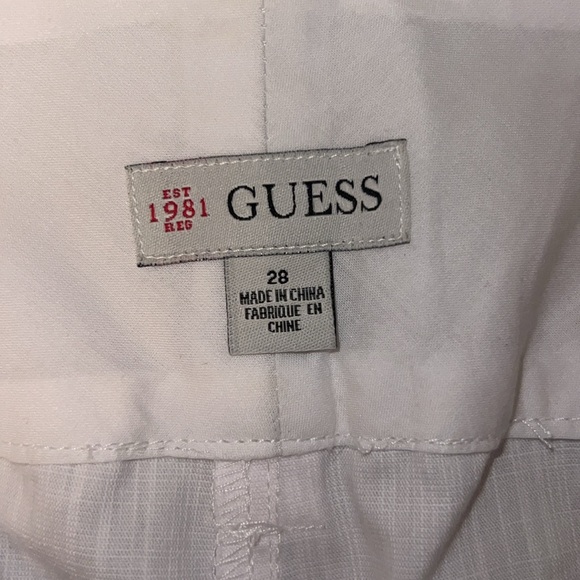 White dressy shorts by Guess size 28 🤍 - Picture 7 of 9